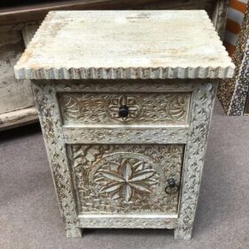 kh23 kh 208 indian furniture carved front bedside table top