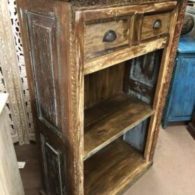 kh23 kh 243 indian furniture display case with 2 drawers left