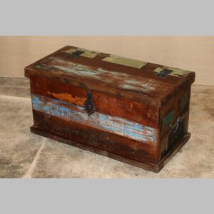 k78 2367 indian furniture reclaimed storage trunk factory