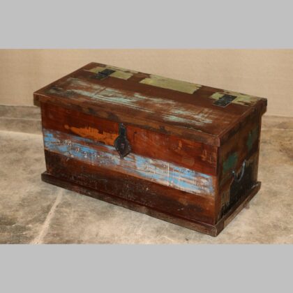 k78 2367 indian furniture reclaimed storage trunk factory