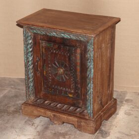 k78 2504 indian furniture unique carved door bedside table cabinet factory