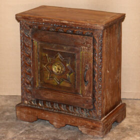 k78 2540 indian furniture carved edge bedside table cabinet factory