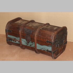 k78 2887 b indian furniture small seamans trunk rounded factory