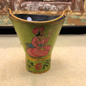 K78 2626 a indian accessory gift small hand painted pots reverse