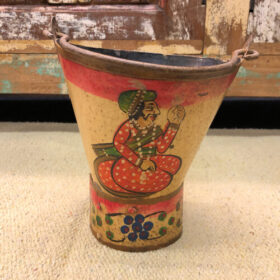 K78 2626 c indian accessory gift small hand painted pots reverse