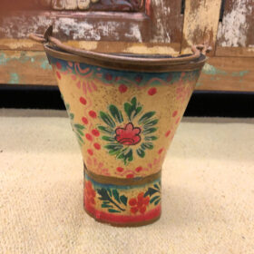 K78 2626 d indian accessory gift small hand painted pots reverse