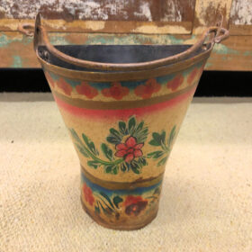 K78 2626 e indian accessory gift small hand painted pots reverse