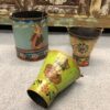 K78 2626 indian accessory gift small hand painted pots set