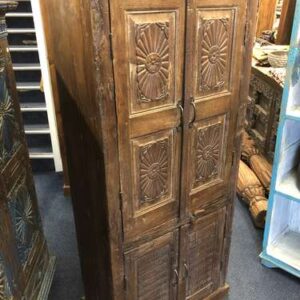 K78 2635 indian furntirue large carved door cabinet teak left