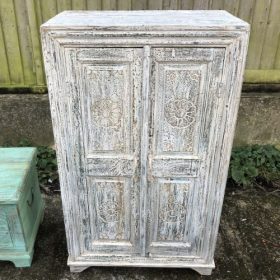 k77 2311 indian furniture midsize pale blue cabinet storage