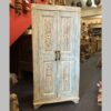 k78 2319 indian furniture plae blue midsized cabinet carved main