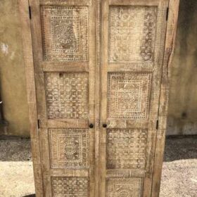 k78 2342 indian furniture carved mango wood cabinet front