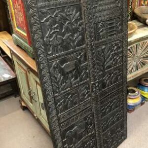 k78 2345 indian furniture nagaland carved panel left