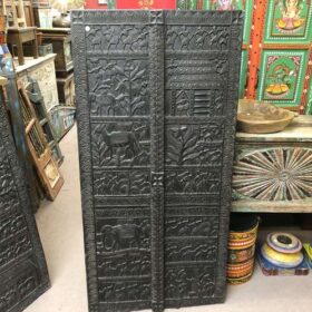 k78 2345 indian furniture nagaland carved panel front