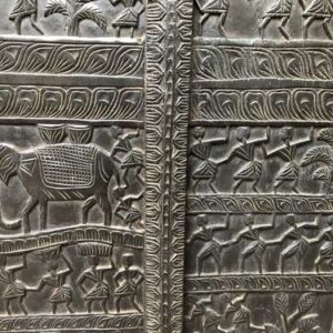 k78 2345 indian furniture nagaland carved panel details