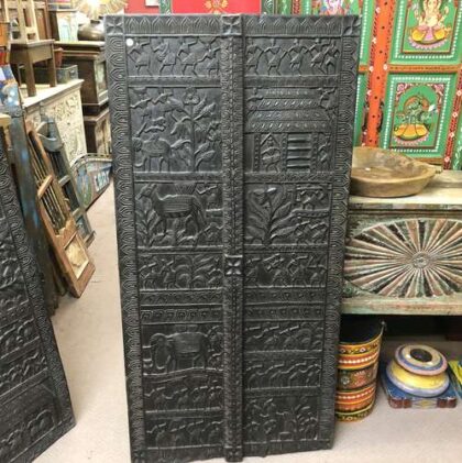 k78 2345 indian furniture nagaland carved panel front