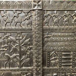 k78 2345 indian furniture nagaland carved panel close up