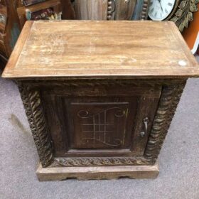 k78 2503 indian furniture carved door bedside cabinet table unit above