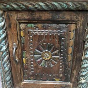 k78 2504 indian furniture unique carved door bedside table cabinet details