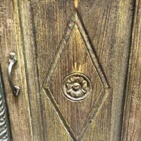 k78 2516 indian furniture carved front cabinet diamond details