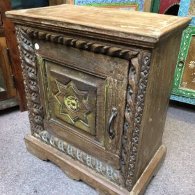 k78 2540 indian furniture carved edge bedside table cabinet main