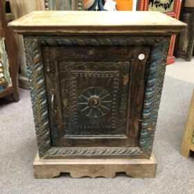 k78 2548 indian furniture carved edge bedside table cabinet front