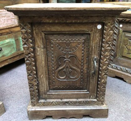 k78 2550 indian furniture carved door small cabinet reclaimed main