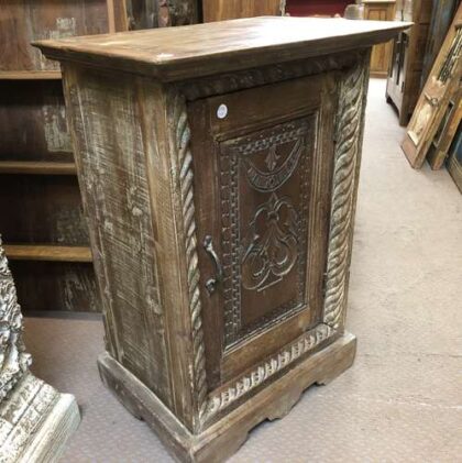 k78 2551 indian furniture carved edge small cabinet left