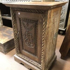 k78 2551 indian furniture carved edge small cabinet right