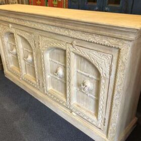 k78 2557 indian furniture large pale sideboard 4 door right