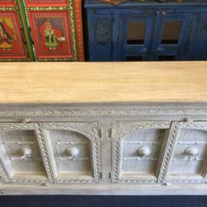 k78 2557 indian furniture large pale sideboard 4 door right top