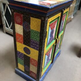 k78 2597 indian furniture very colourful cabinet left