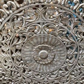 k78 vlg 102 indian furniture circular pale wall panel close up