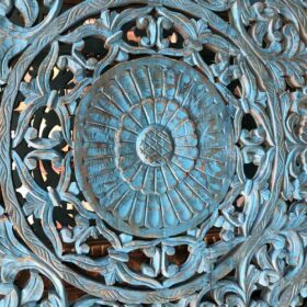 k78 vlg 106 indian furniture square blue wall panel close