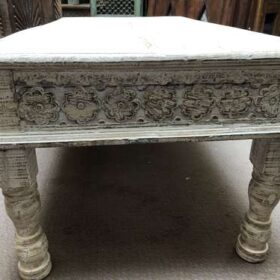 k78 2723 a indian furniture 4 sided carved edge table coffee end