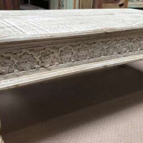 k78 2723 a indian furniture 4 sided carved edge table coffee close