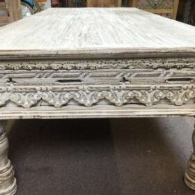 k78 2723 c indian furniture 4 sided carved edge table coffee end