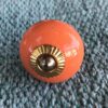 K78 2869 K indian ceramic knob drawer door orange circular main