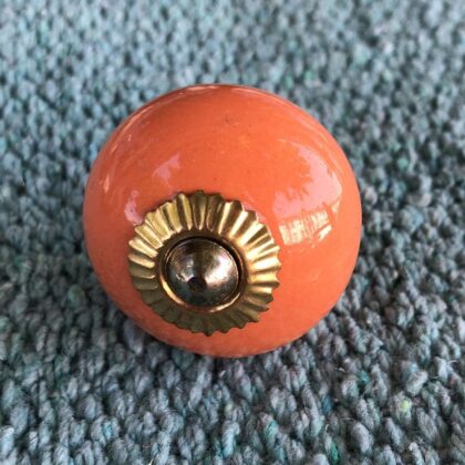 K78 2869 K indian ceramic knob drawer door orange circular main