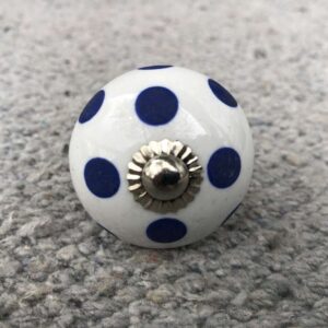 K78 2869 M indian ceramic knob drawer door blue spot main