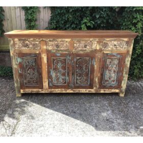 k79 2339 indian furniture 4 door drawer sideboard old door front