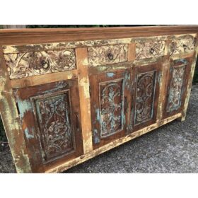 k79 2339 indian furniture 4 door drawer sideboard old door main