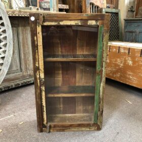 k79 2359 indian furniture reclaimed wall cabinet glass door main