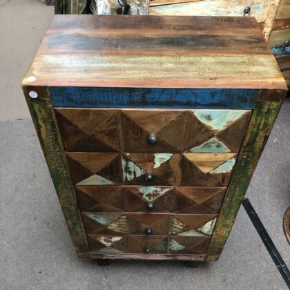 k79 2534 indian furniture chunky chest of drawers reclaimed top
