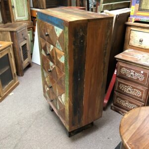 k79 2534 indian furniture chunky chest of drawers reclaimed right