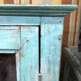 k79 2539 indian furniture pale vertigris cabinet glass close