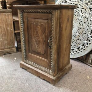 k79 2553 indian furniture small cabinet with carving right