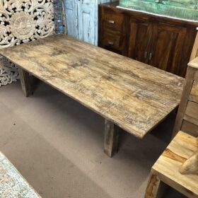 k79 2634 indian furniture large teak coffee table rustic main