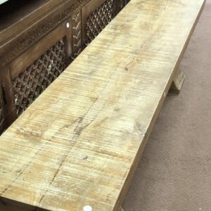 k79 2691 indian furniture chunky wooden bench mango top