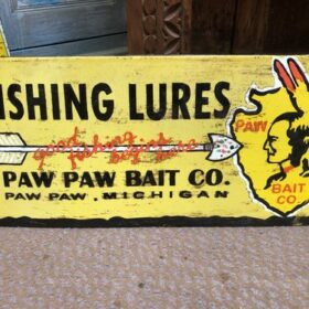 k79 2710 indian accessory metal fishing advert sign front